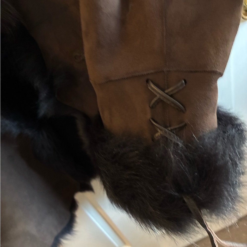 Andrew Marc Lamb Shearling Coat - Picture 4 of 9